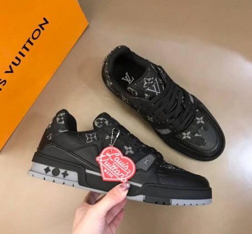 Louis Vuitton Trainer Sneakers Black Premium – Brand Shoe Factory