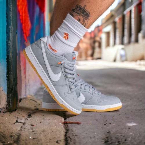 Nike SB Dunk Low Orange Label Grey Gum – Brand Shoe Factory