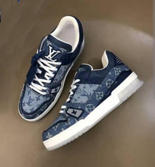 louis vuitton trainer monogram DENIM BLUE – Brand Shoe Factory